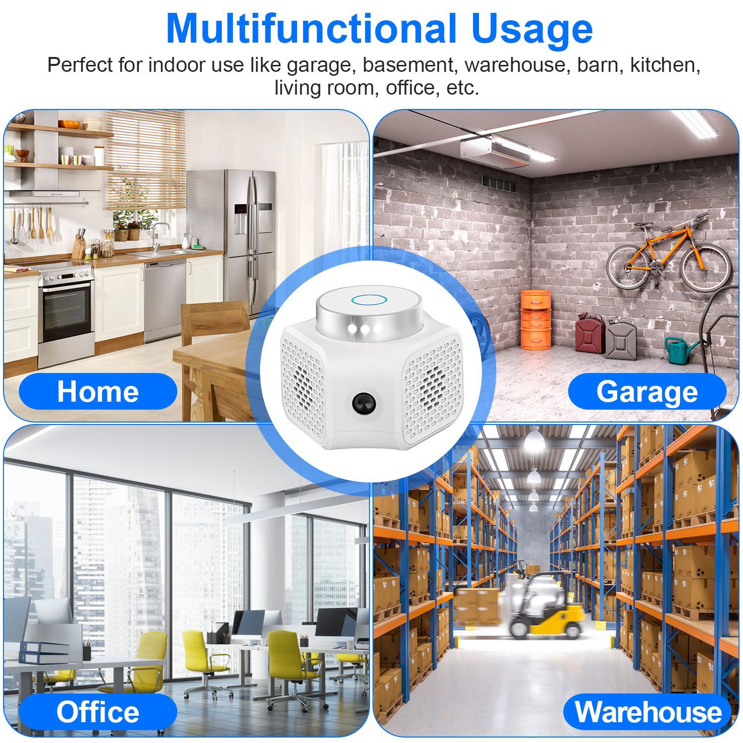 1Pc 360 Degree Ultrasonic Rodent ChaserIndoor With Ultrasonic Sound