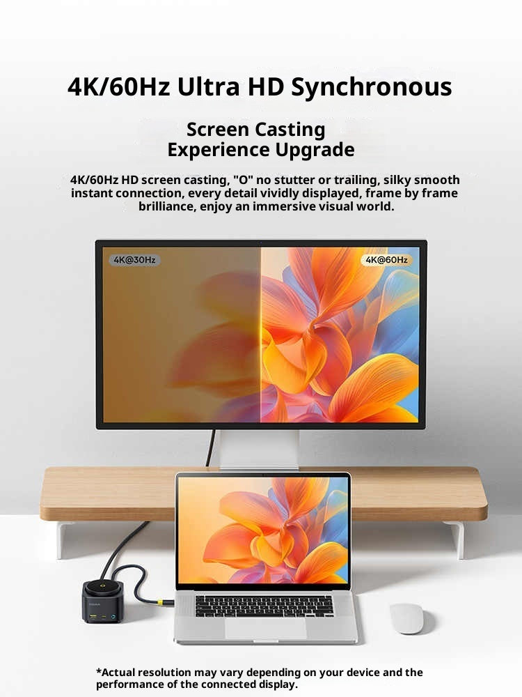 USB Plug Multi-port Cable Seperater Typec Expansion Dock Hdmi Screen Converter