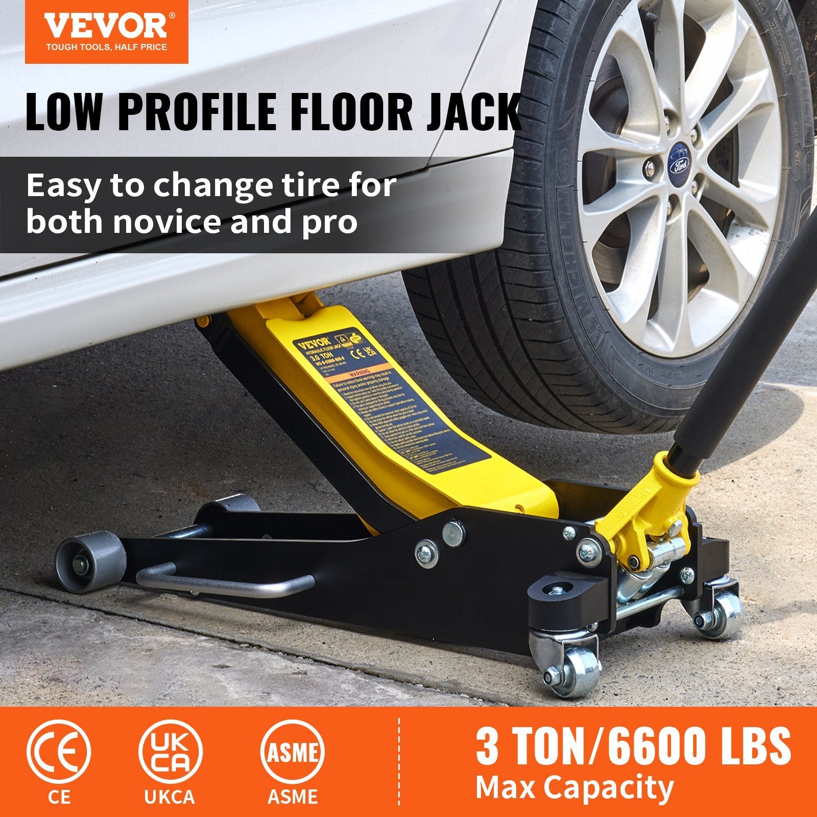 3-ton Low Profile Aluminum Steel Racing Car Landing Jack Dual Lifting Car Automatic, Banned Platform Temu