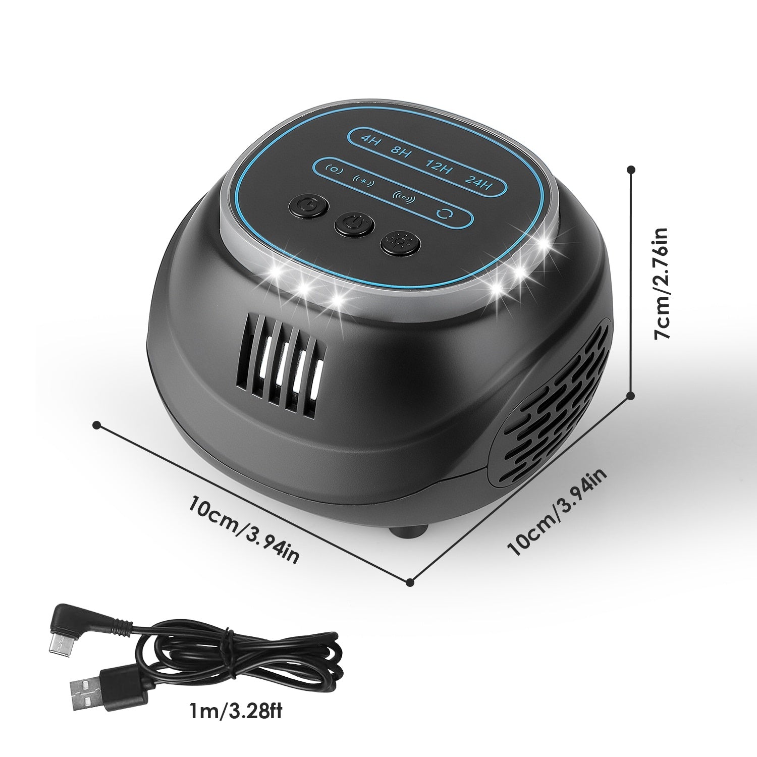 1Pc Ultrasonic Rodent Chaser Rat Repellent Pest Driver Mouse Control Squirrel Repeller With 4 Modes 4-65KHz Strobe Light 4 Timer 1292sq.ft. Coverage For Rodent Mouse Rats Squirrels Bats